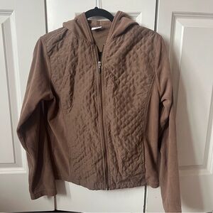 Columbia Brown Quilted zip up Jacket